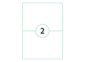 Etiket qbasic a4 1.000 vel 210x148mm 2000 labels